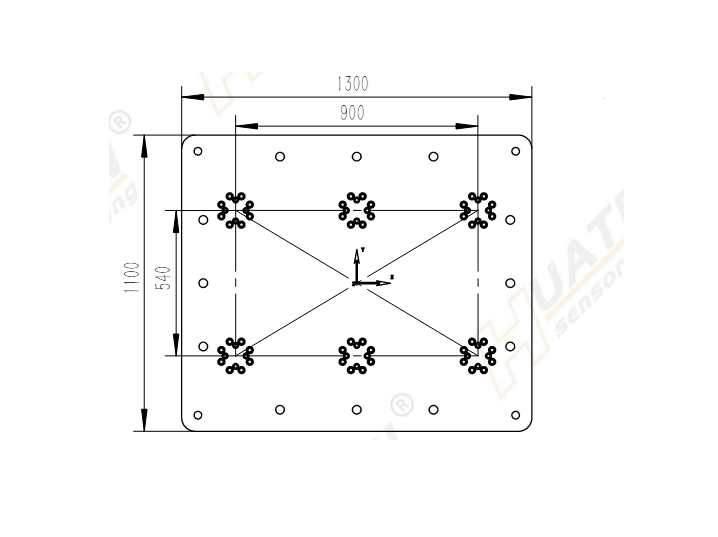 PW6D1300*1100 六分量测力平台